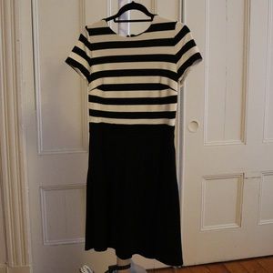 Black and white Loft dress